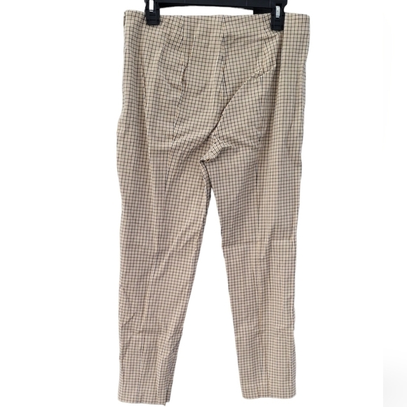 THEORY Alettah Ainsley Check Cropped Pants Work Business Plant Trousers - Picture 9 of 16